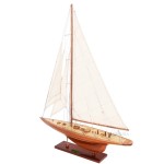 Y025F Enterprise Medium L60 (Fully Assembled) Y025 Enterprises Sm Sailboat Model America Cup L07.jpg